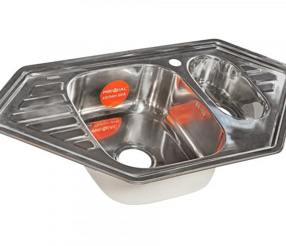 Мойка Угловая Premial PL 9550C-P, (950x500х180мм, толщ.0,8мм) , Глянец