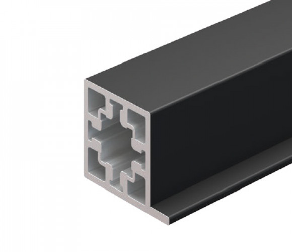 CADRO Профиль с бортиком для панели 16мм, 3м, черный (31562)