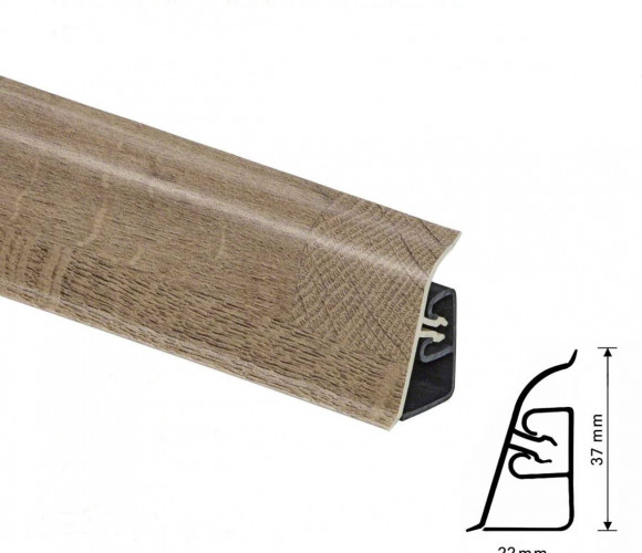 Thermoplast CEZAR BL44 - Плинтус - 050 (4,2)   Деревянные блоки натуральные 37*24*4200 (BL44-101)