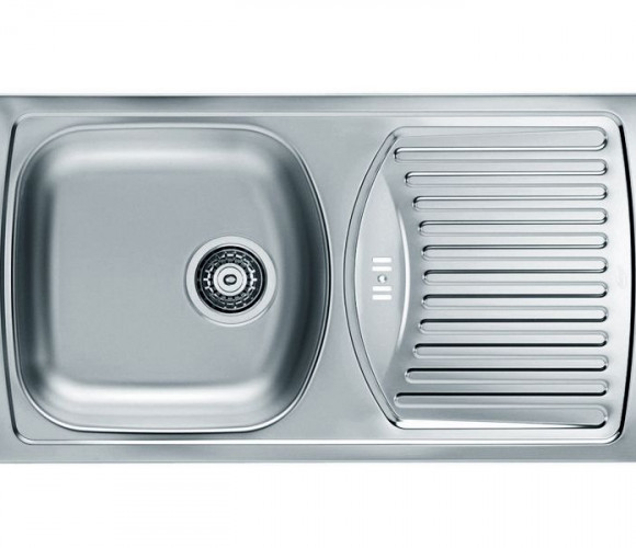 Мойка BASIC 150 NAT-90 780X435 LUX 1037766 в комплекте с сифоном 1071239