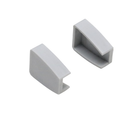 Заглушка торцевая для LED профиля 1318, цвет серый, M-E.1318.C2