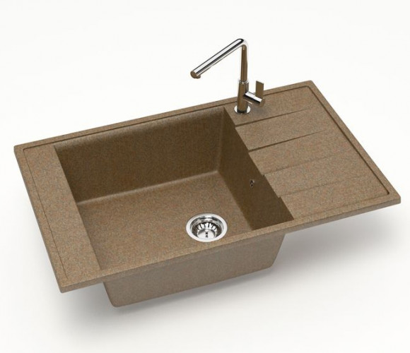 Мойка Модель 29,  815х500х212мм, Терракот Q9  Мрамор