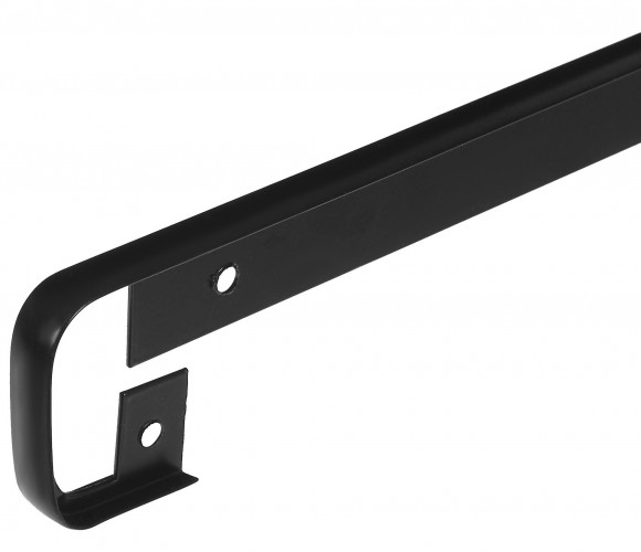 ПЛАНКА AL-38 R-9мм щелевая/стыковочная  ЧЕРНЫЙ