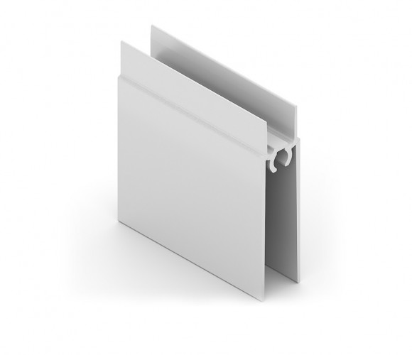 АРИСТО Профиль нижний ЭКО, 5400, белый глянец   AE0689