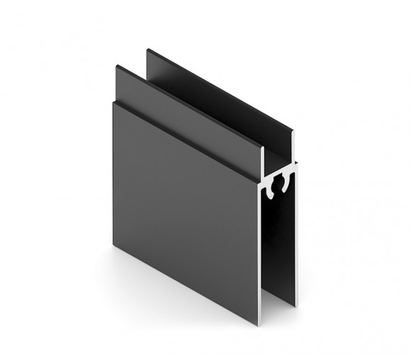 АРИСТО Профиль нижний, 5400, черный   AS0006