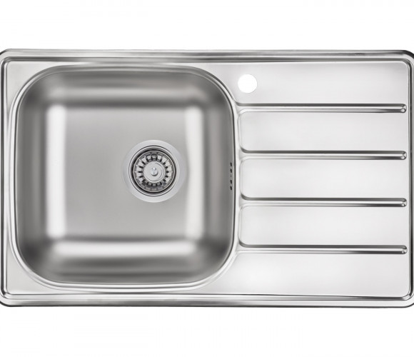 Мойка "Юкинокс" 780х480мм Левая Матовая Гранд GRM780.480 -GT6K 2L (с сифоном S701)