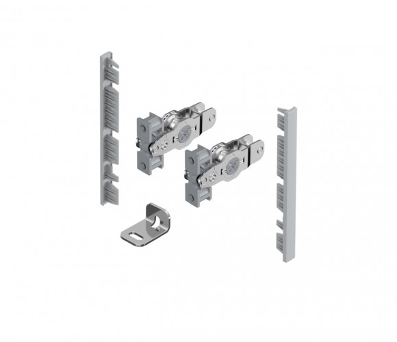 9257611 КОМПЛЕКТ СОЕДИНИТЕЛЕЙ ПЕРЕДНЕЙ ПАНЕЛИ ВНУТР. ЯЩИКА AVANTECH YOU,H101,СЕРЕБРИСТЫЙ