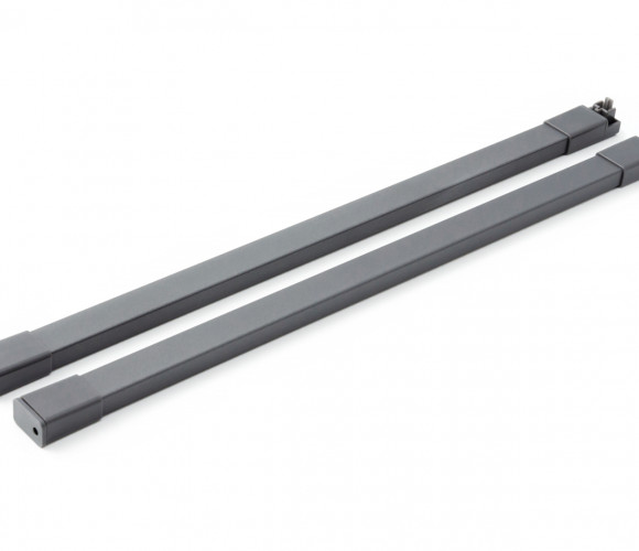 Продольный прямоугольный рейлинг для ящиков СТАРТ Графит SBR09/GRPH/450