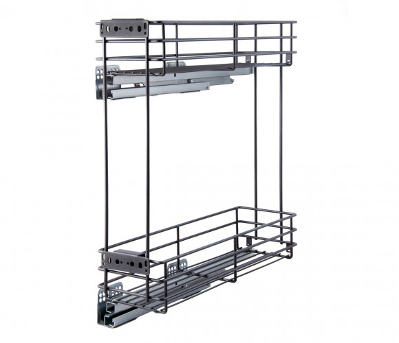 Cargo mini 200мм Bellissimo KR08/1/3/200/L/GRPH с доводчиком, ЛЕВАЯ, ГРАФИТ  БОЯРД