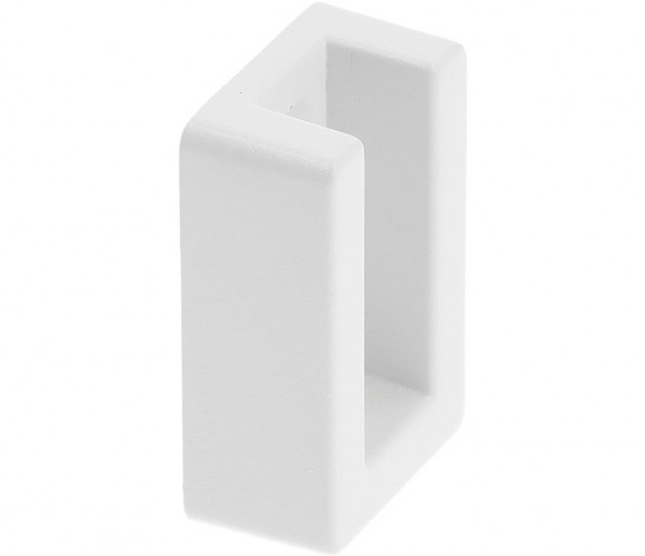Крепление для прямоугольной штанги с заглушкой, Белый   WG-RDRP-10