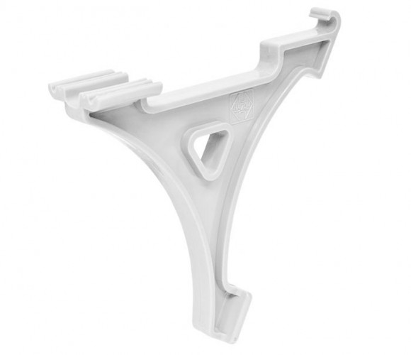 Кронштейн сетчатой полки белый