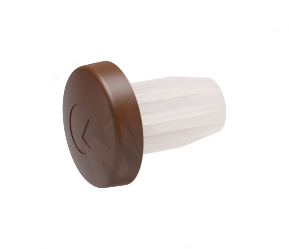 Демпфер врезной D5мм BI-MATERIALE коричневый