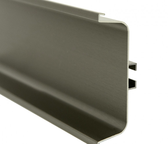 Профиль GOLA алюм. горизонтальный С-образный, Никель 4100мм REHAU