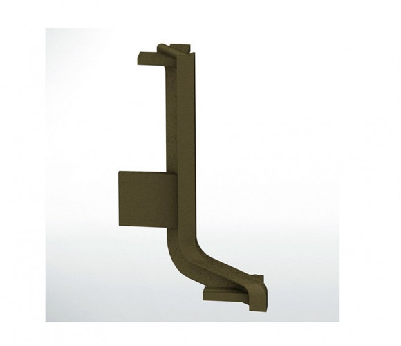 Угол для горизонт. профиля GOLA 90гр. L наружный, никель REHAU