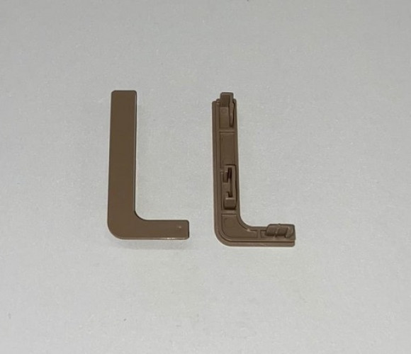 Заглушки для горизонт. профиля GOLA L никель REHAU