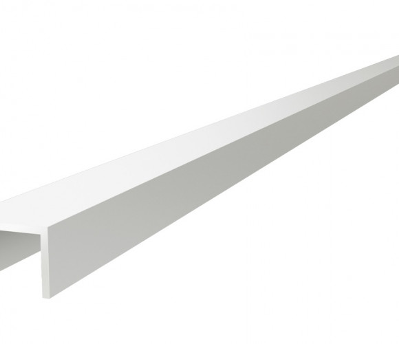 Планка торцевая 6 мм, L=0,6м БЕЛАЯ (Для мебельного щита) Крокос