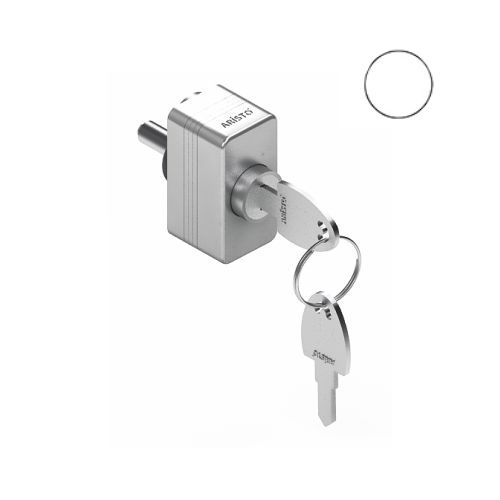 АРИСТО Замок универс. для дверей-купе, белый   AS0812