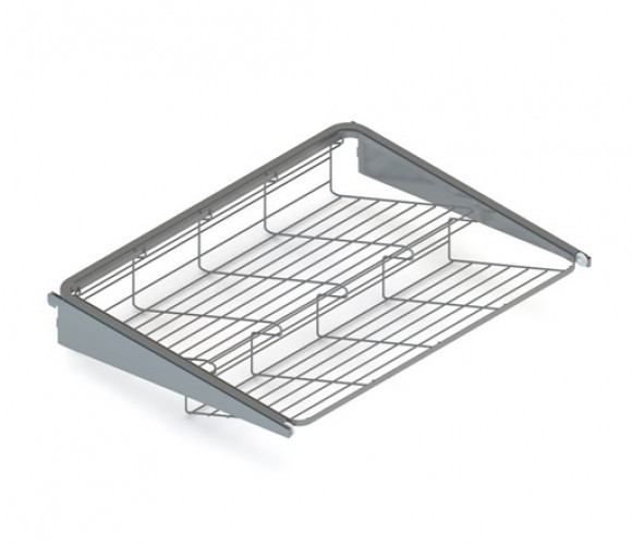 АРИСТО Обувница 2-ярусная выдвижная, серия 460, L=550, металлик   WA0338