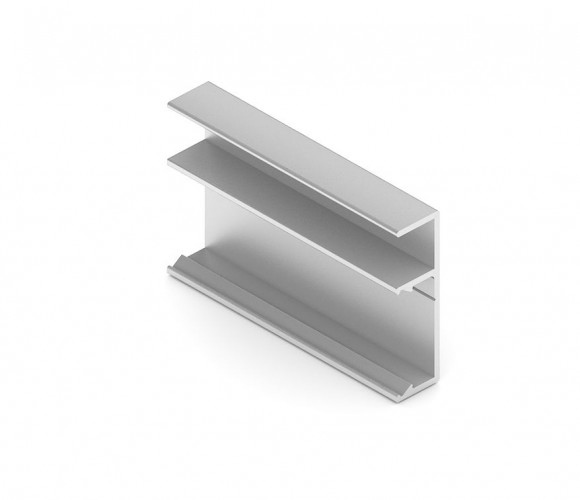АРИСТО Профиль полки с подсветкой, 2700, серебро   DE0559