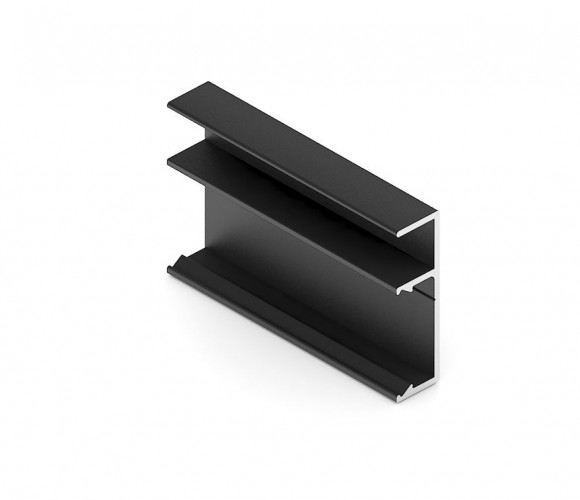 АРИСТО Профиль полки с подсветкой, 2700, черный   DE0559