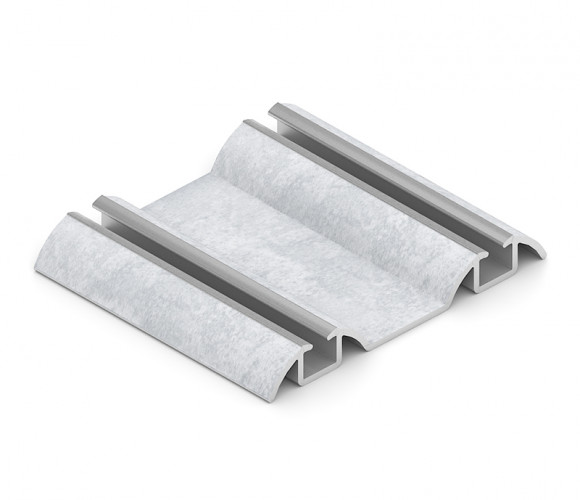 АРИСТО Направляющая двойная нижняя, 5400, жемчуг серый   AS0504