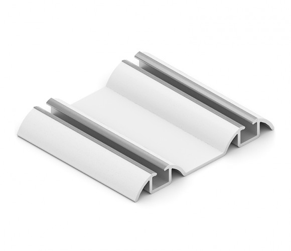 АРИСТО Направляющая двойная нижняя, 5400, белый матовый  AS0504