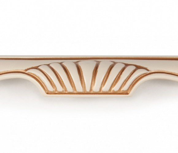 RS508W/G.1/128 Белый с золотой патиной Ручка FLORENCE  la Famiglia