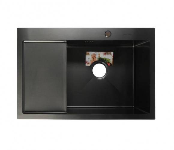 Мойка AFLORN правая R(780х510х230мм, толщ.3мм), Графит