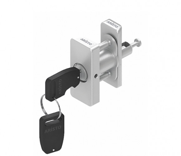 АРИСТО Замок для профиля Fusion, двери в 2х плоскостях, серебро   FH0101