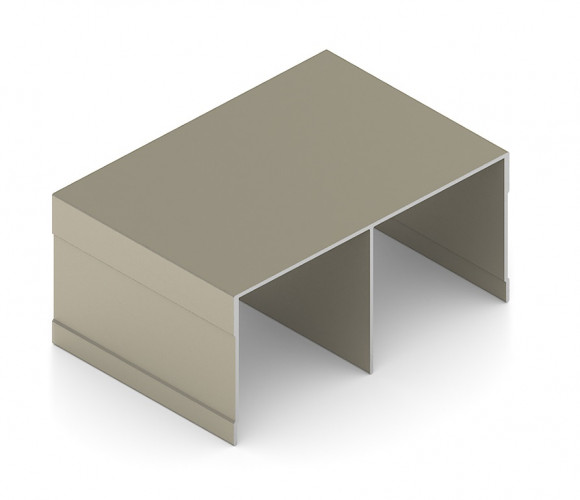 АРИСТО Направляющая двойная верхняя ЭКО, 5400, шампань   AE0492