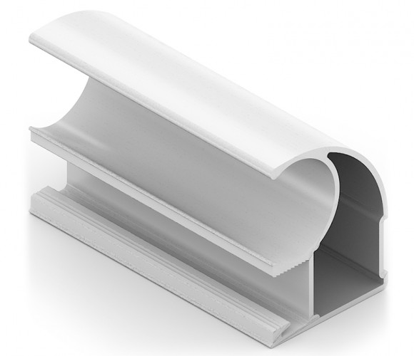 АРИСТО Профиль вертикальный C ЭКО, 2700, белый глянец   AE0704