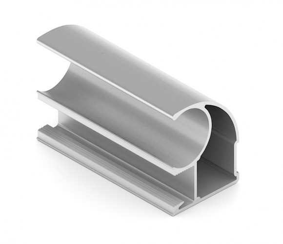 АРИСТО Профиль вертикальный С ЭКО, 2700, серебро   AE0704