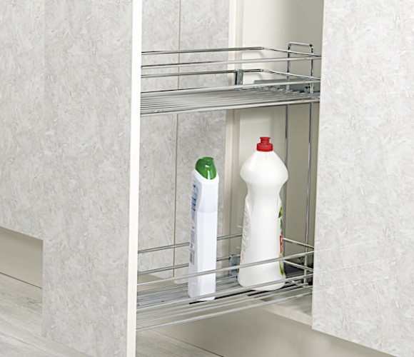 Cargo mini 200 мм Starax 2-х.ярусная, (151*475*495) антрацит, правая S-2423-А