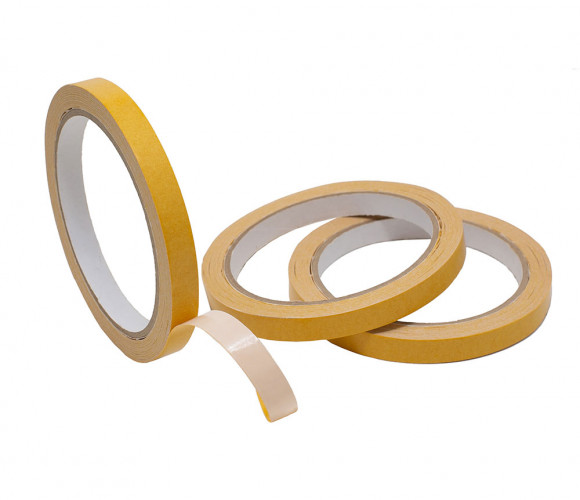 Скотч двухсторонний 15мм*0,1мм*50м, прозрачный, полипропилен