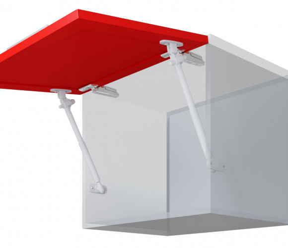 Газлифт 10кг. Белый с амортизатором GL106W/100/3   БОЯРД