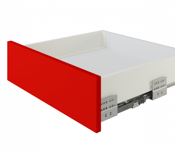 Ящик СТАРТ PUSH с ПРЯМЫМИ боковинами Белый SB28W.1/450, выс. стенки 86мм