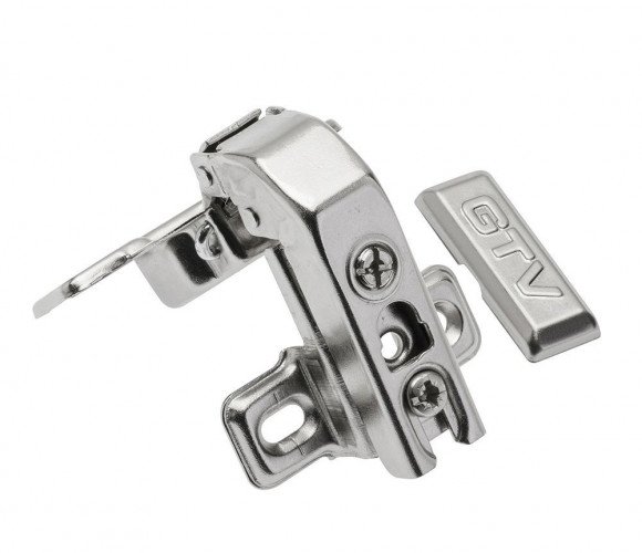 Петля накладная GTV 90* прямая для фальшпанелей, короткое плечо ВКЛАДНАЯ  ZP-KTK90H6-BE