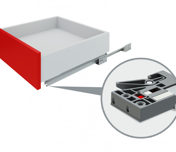 Направляющие скрытого монтажа push-to-open DB7776Zn/400   БОЯРД