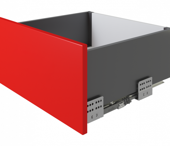 Ящик СТАРТ PUSH с ПРЯМЫМИ боковинами Графит SB30GRPH.1/450, выс. стенки 167мм