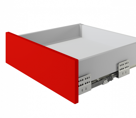 Ящик СТАРТ PUSH с ПРЯМЫМИ боковинами Серый SB28GR.1/450, выс. стенки 86мм