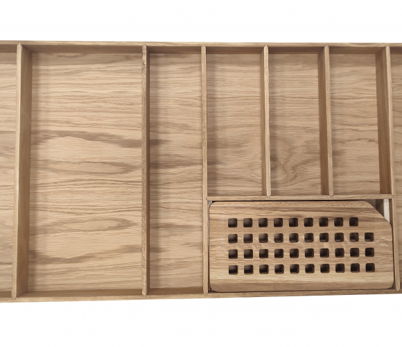 Вкладыш д/стол. приборов СТ02.45.90 (818*420*54мм) Массив Дуб