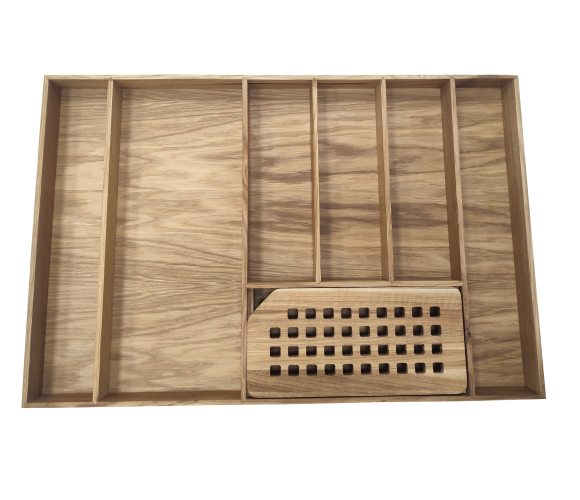 Вкладыш д/стол. приборов СТ02.50.80 (718*470*54мм) Массив Дуб