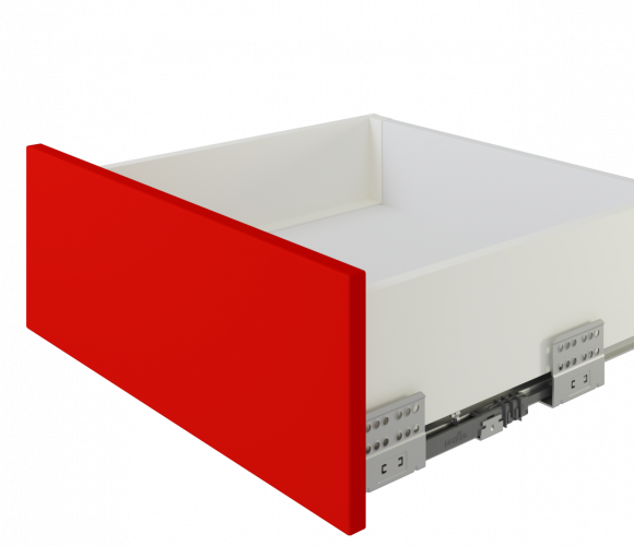 Ящик СТАРТ PUSH с ПРЯМЫМИ боковинами Белый SB29W.1/500, выс. стенки 118мм