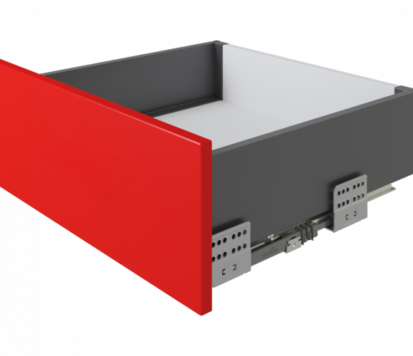 Ящик СТАРТ PUSH с ПРЯМЫМИ боковинами Графит SB29GRPH.1/500, выс. стенки 118мм