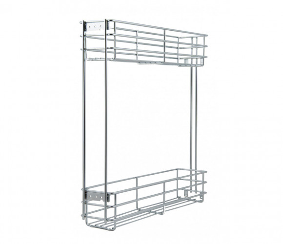 Cargo mini 150мм Bellissimo KR08/1/3/150/L с доводчиком, ЛЕВАЯ, ХРОМ  БОЯРД