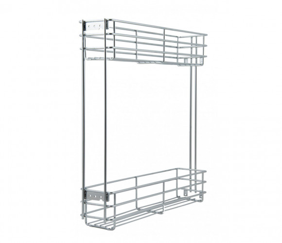 Cargo mini 200мм Bellissimo KR08/1/3/200/R с доводчиком, ПРАВАЯ, ХРОМ  БОЯРД