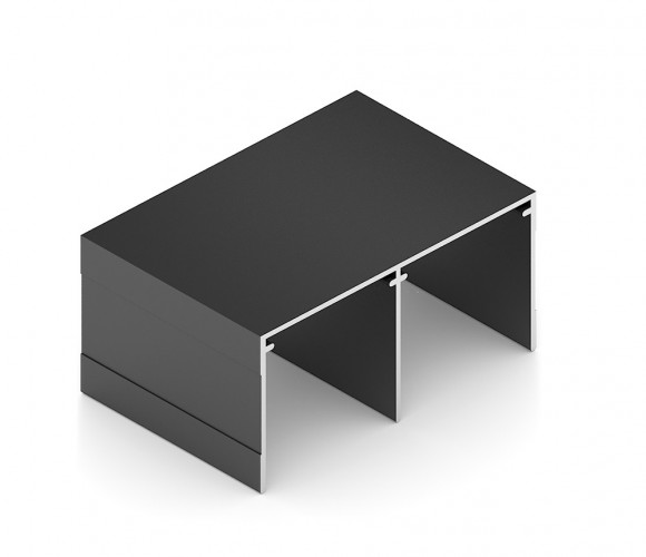 АРИСТО Направляющая двойная верхняя, 5400, черный   AS0713