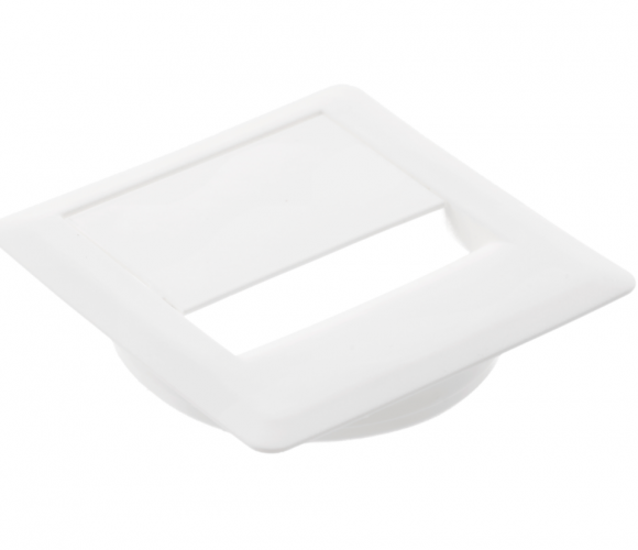 Заглушка кабель-канала 80*80 пластик, белая  PM-PLKW80-10