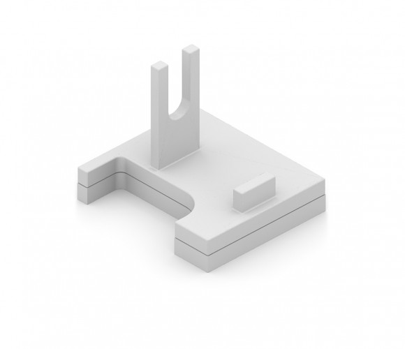 АРИСТО Опора нижняя правая 4СКЛ, белый   FF0007