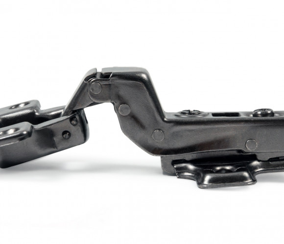 Петля BOYARD меб. с довод. быстр.монт. clip-on D35mm.105гр.откр. вкладная, черный никель H301C02/0910/BN